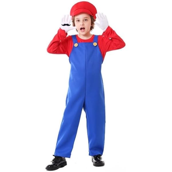 Amazon.co.jp: スーパーマリオ ブラザーズ マリオ コスチューム 男の子